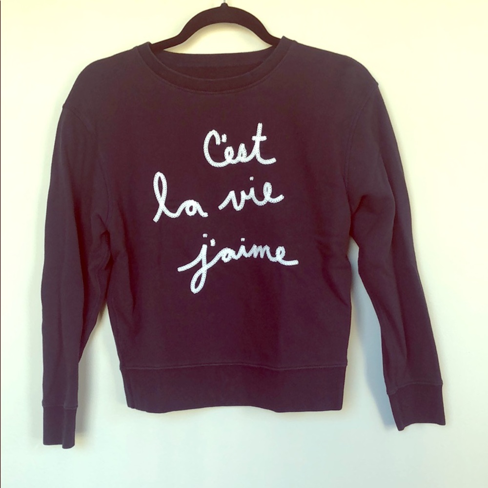 Rebecca Taylor La Vie Navy small Crewneck Sweater